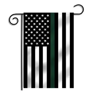 Thin Green Line American Garden Flag