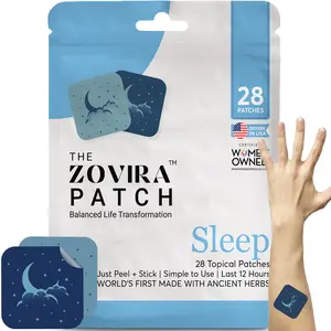 Zovira Sleep Patches Extra Strength for Adults – Extra Strength Melatonin & Magnesium – Fast-Acting, Hypoallergenic Formula – Easy to Apply – Natural Nighttime Support – 28 Patches for Men & Women