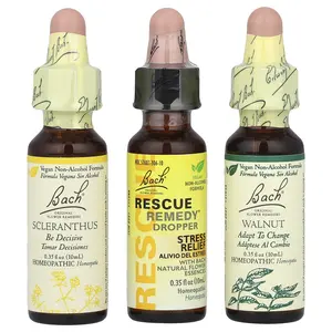 Bach Original Flower Remedies, Travel Kit, Ready to Go, 3 Droppers, 0.35 fl oz (10 ml) Each