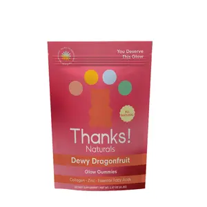 Thanks! Naturals Collagen Gummies, Dewy Dragonfruit, Vegan Friendly Gummies with Vitamin C, Biotin, Hyaluronic Acid & Marine Collagen, Supplement for Skin, Hair & Nails, Wellness Essential