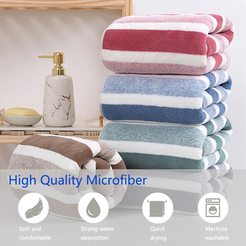 Quick-Drying Dog Bathrobe, 1-Piece Striped Pet Dressing Gown with Adjustable Belly Band, Super-Absorbent Super-Soft Fabric #GLOBAL PICKS