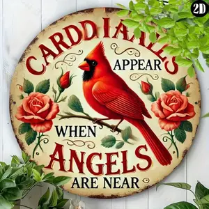 8x8 Inch Round Aluminum Metal Sign Yard Sign Durable Wall Art for Home and Office Ideal Indoor Outdoor Gift Halloween Bath Decor