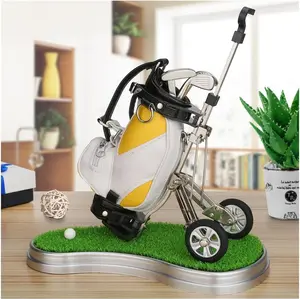 Golf Gifts for Men Golf Pen Holder Stocking Stuffers for Golfers Funny Gifts Unique Office Supplies Desk Decor, Gift for Birthday Christmas Golf Tournament for Boss Dad Husband Golf Lovers