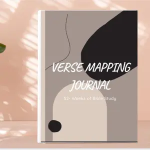 Bible Verse Mapping Journal - Soft Cover - 52-weeks - Bold design
