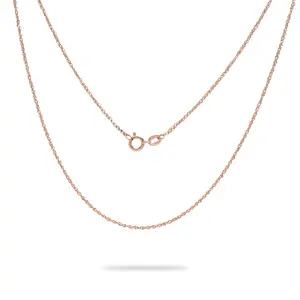 0.8mm Baby Rope Chain in Rose Gold
