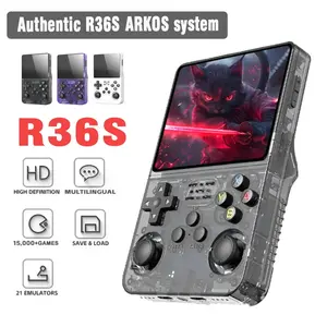 R36S Retro Handheld Game Console Linux System 3.5-inch IPS Screen Video Player 64GB/128GB Portable Handheld Game Console
