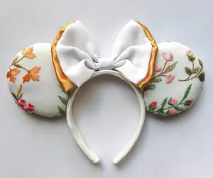 Live-Action Belle Wedding Lace Mouse Ears