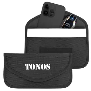 RFID Blocking Bag 2 Pack, RFID Signal Blocking Pouch for Car Keys and Phones, Faraday Shield Bag for Travel and Personal Security