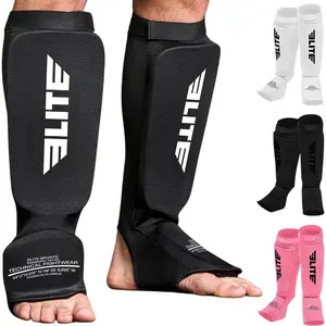 Shin Pads for Muay Thai and Kickboxing, Protective Shin Guards with Instep Guard for Sparring and Training, for Adults, Kids, and Youth