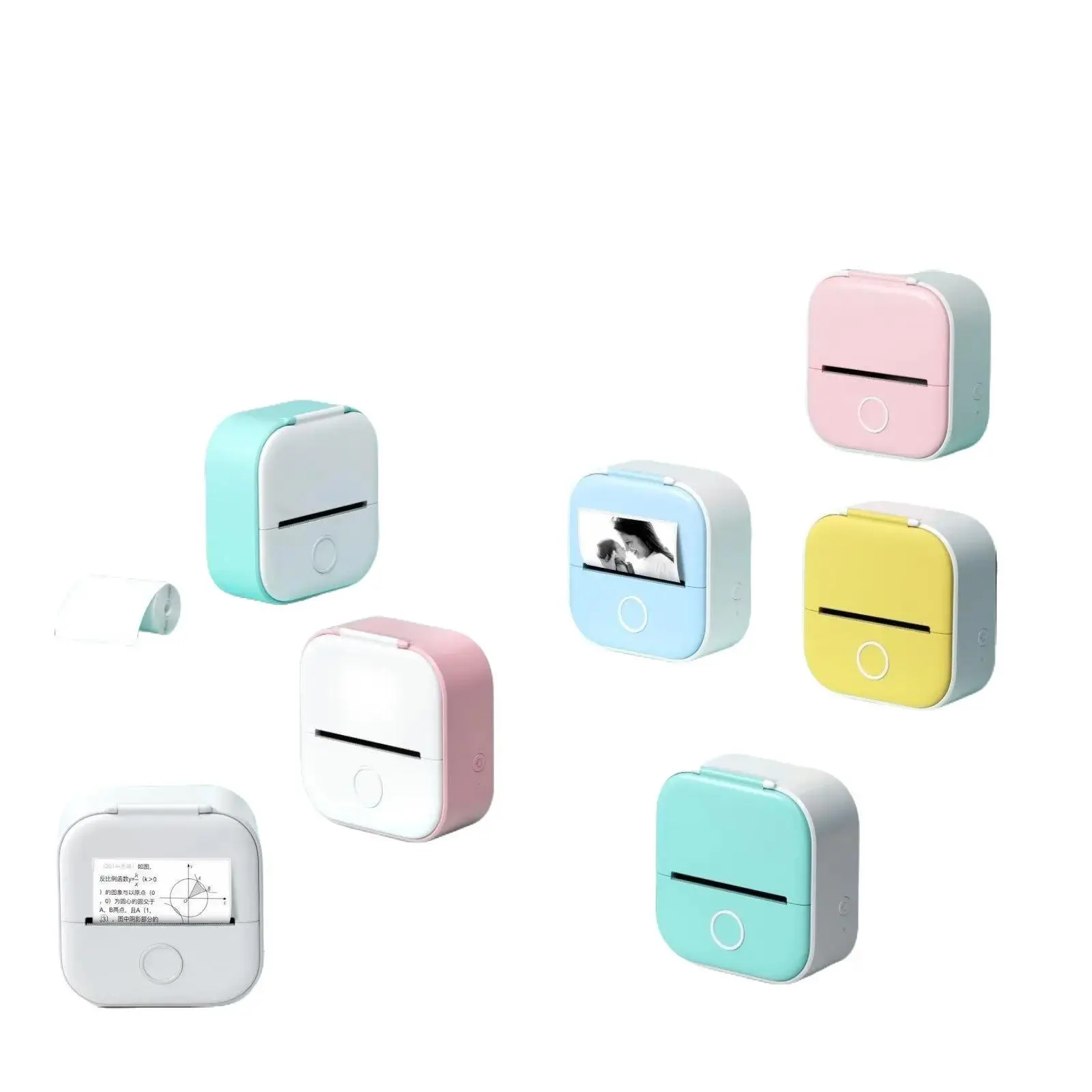 Portable Mini Thermal Label Printer Home Photo Printer Student Wrong Question Printer Bluetooth Mini Label Printer Price Tag