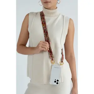 Red Floral Fabric Strap