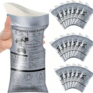 8/16 PCS Disposable Emergency Urinal Bag, Portable Camping Pee Bags, Travel Pee Bags, Car Traffic Jam Emergency Portable Urine Bag, Vomit Bags, for Men Women Kids Children Patient-YY1