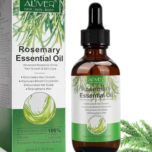 Aliver 60ml Rosemary oil for Hair growth , nourishes the scalp, strengthens hair