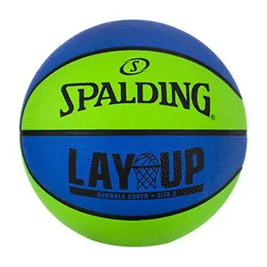 Spalding Sports Div Russell 247389 22 in. Lay-Up Mini Outdoor Basketball, Blue & Green