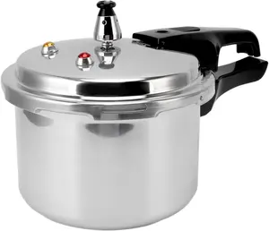 Mini 3L Aluminum Alloy Pressure Cooker, Magnetic Bottom Safety Durable Compact Pressure Canner Compatible with Induction Cookers and Gas Stoves