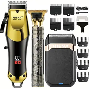 Men's Grooming Kit, Electric Shaver & Trimmer Set, Professional Hair Clipper, Cordless Beard Trimming, Ideal Gift for Men, Barber Hair Clippers