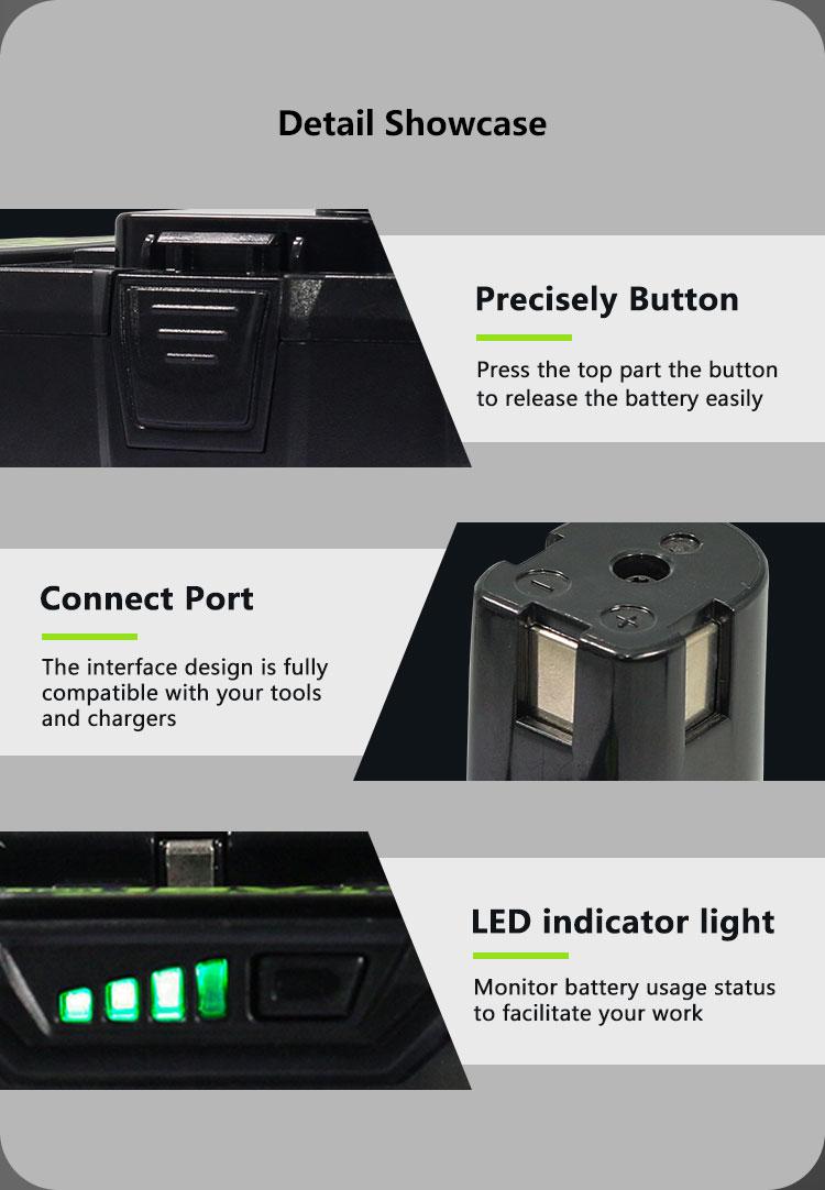 2/4-Pack 18V 8.0Ah High-Capacity Lithium-Ion Battery Compatible with Ryobi ONE+, Compatible with P108 P109