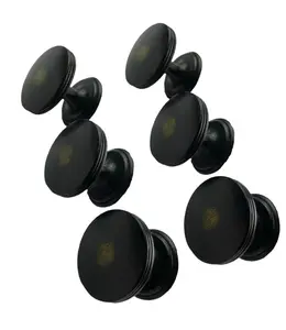 Black/Bronze Traditional Mushroom Cabinet Hardware Knob By Muskoka Lifestyle Products USA 6-Pack (MUS917)