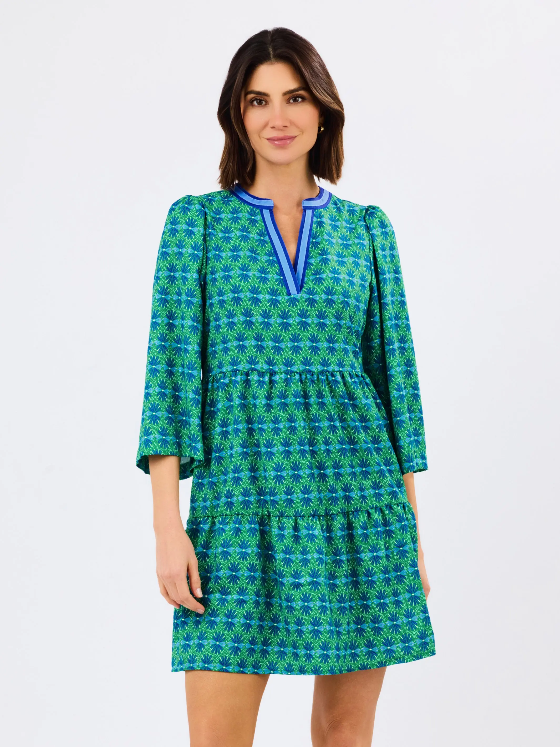 Cooper Dress | Daisy Chain Green