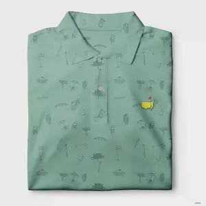 2024 Masters Golf Polo Shirt: PGA Performance Outdoors Shirt with Logo Print - Perfect Gift Casual Cotton