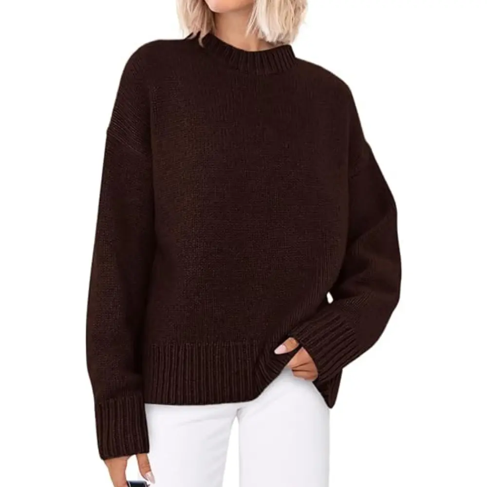 PRETTYGARDEN Womens Sweaters Spring Trendy Casual Crewneck Long Sleeve Cozy Knit Pullover Sweater Tops Fashion Clothing #SohoChic