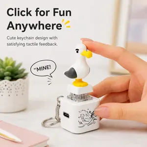 Seagull MINE! 2026 Cute Button Keychain-Real Sound & LED Light, Funny Interactive Best Gift for Friends & Family