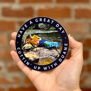 CUTTIN’ UP WITH DUANE STICKER