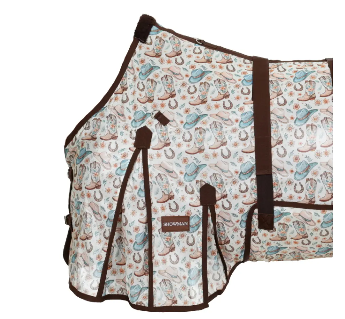 Western Whimsy Mesh Fly Sheet w/ Detachable Neck