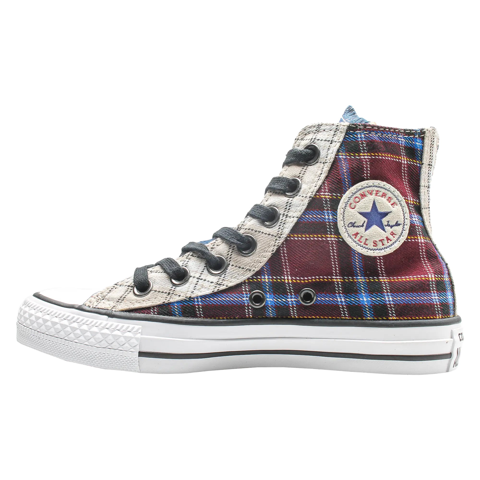 ALL STAR DUAL ZIP HIGH PLAID SNEAKERS WMNS "Chuck Taylor" 549575C