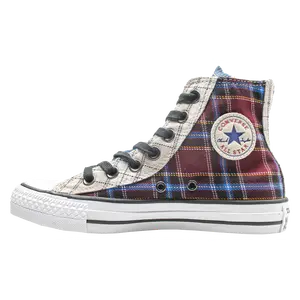 ALL STAR DUAL ZIP HIGH PLAID SNEAKERS WMNS "Chuck Taylor" 549575C