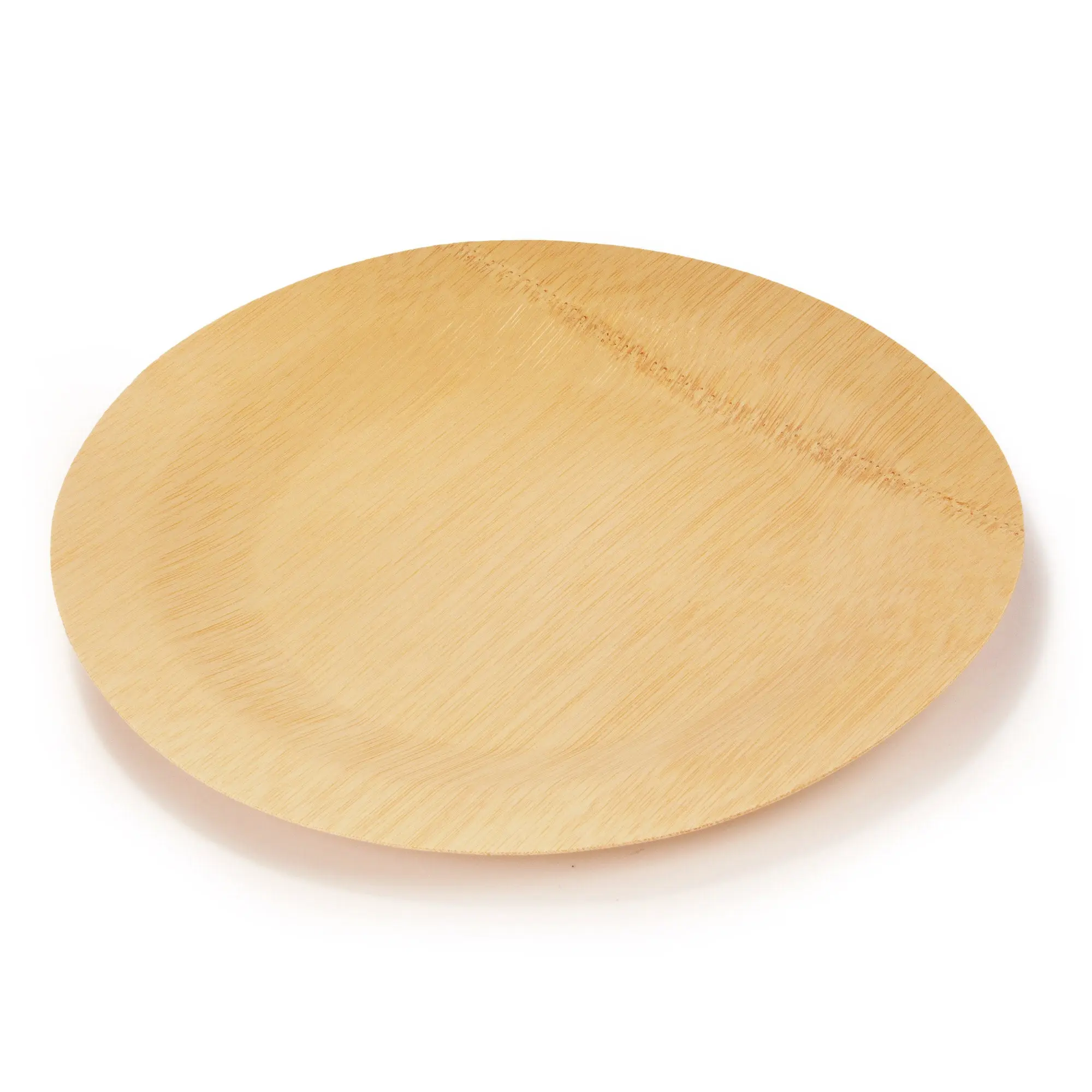 Disposable Round Bamboo Veneer Plates