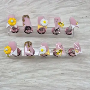 Honey Bee Press On Nails