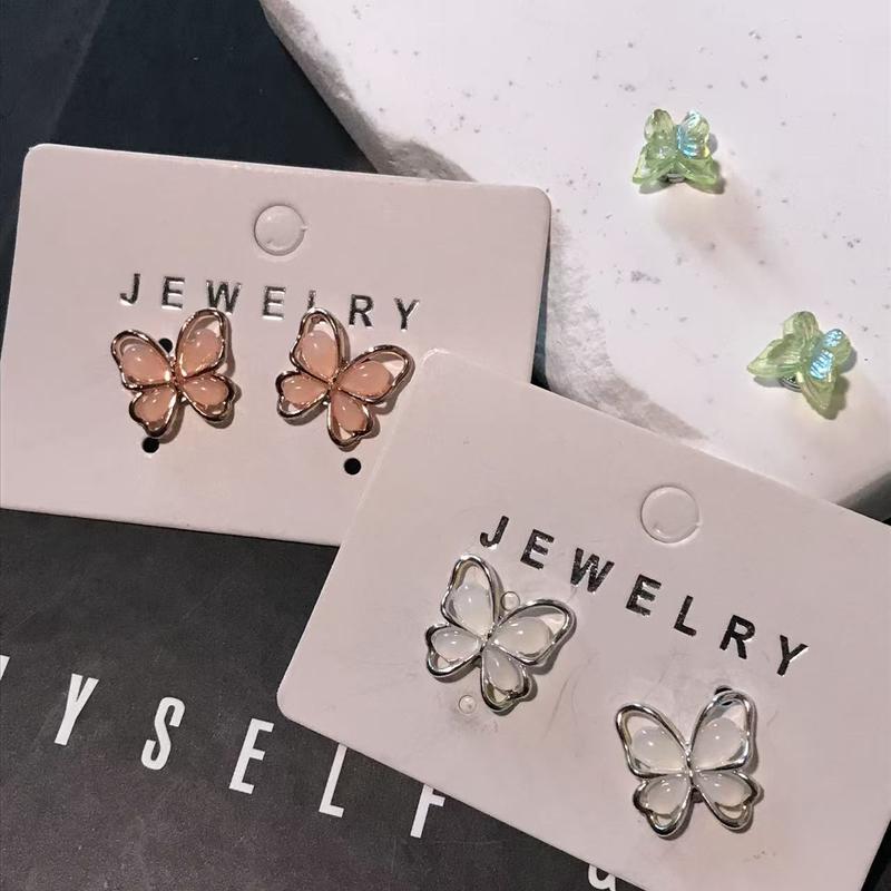 {Comfort Earrings} Magnetic Men's Perforated Ear Clips, Fashion Style Zircon Magnetic Ear Clips, Silver and Black Punk False Ear Clips