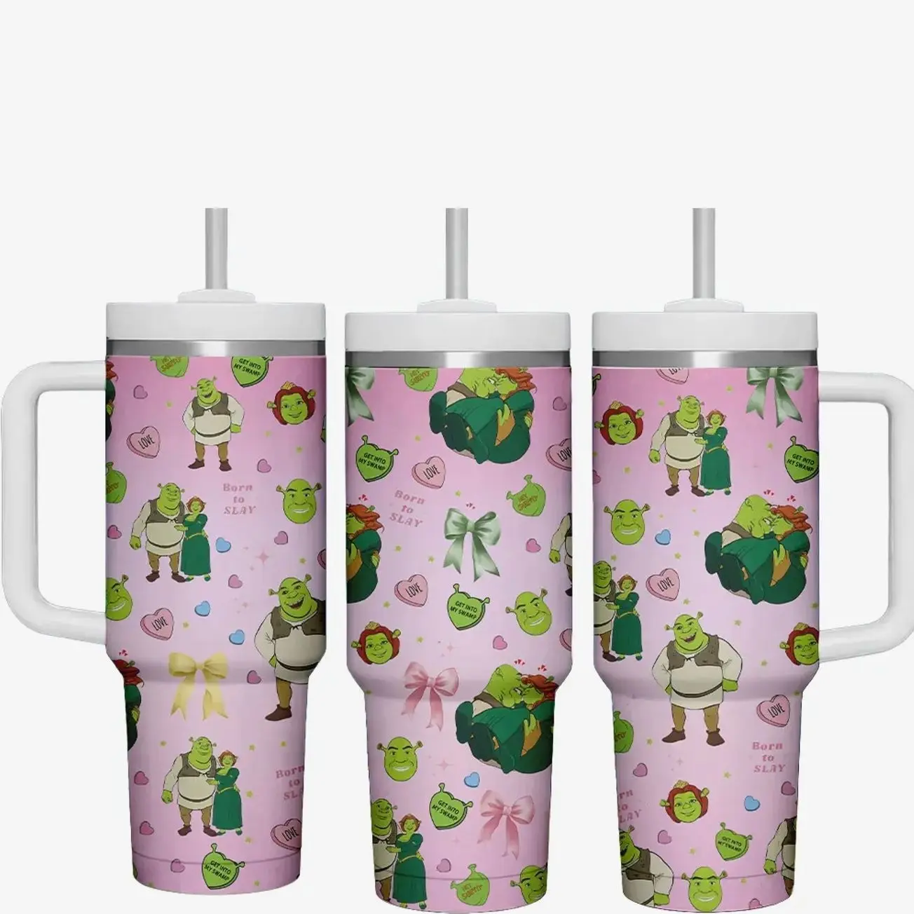 1PC 40oz Tumbler, Shrekk Green Swamp Ogre Tumbler, Funny Movie Design For Men Women Teens, Insulated Travel Tumbler, Fairytale Gift Idea | GN110326.R2911.ID00