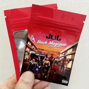 20/50/100PCS Reusable Polyester Film Zipper Storage Bags,  Ideal for Party Gifts, Gift Wrapping, Durable and Convenient