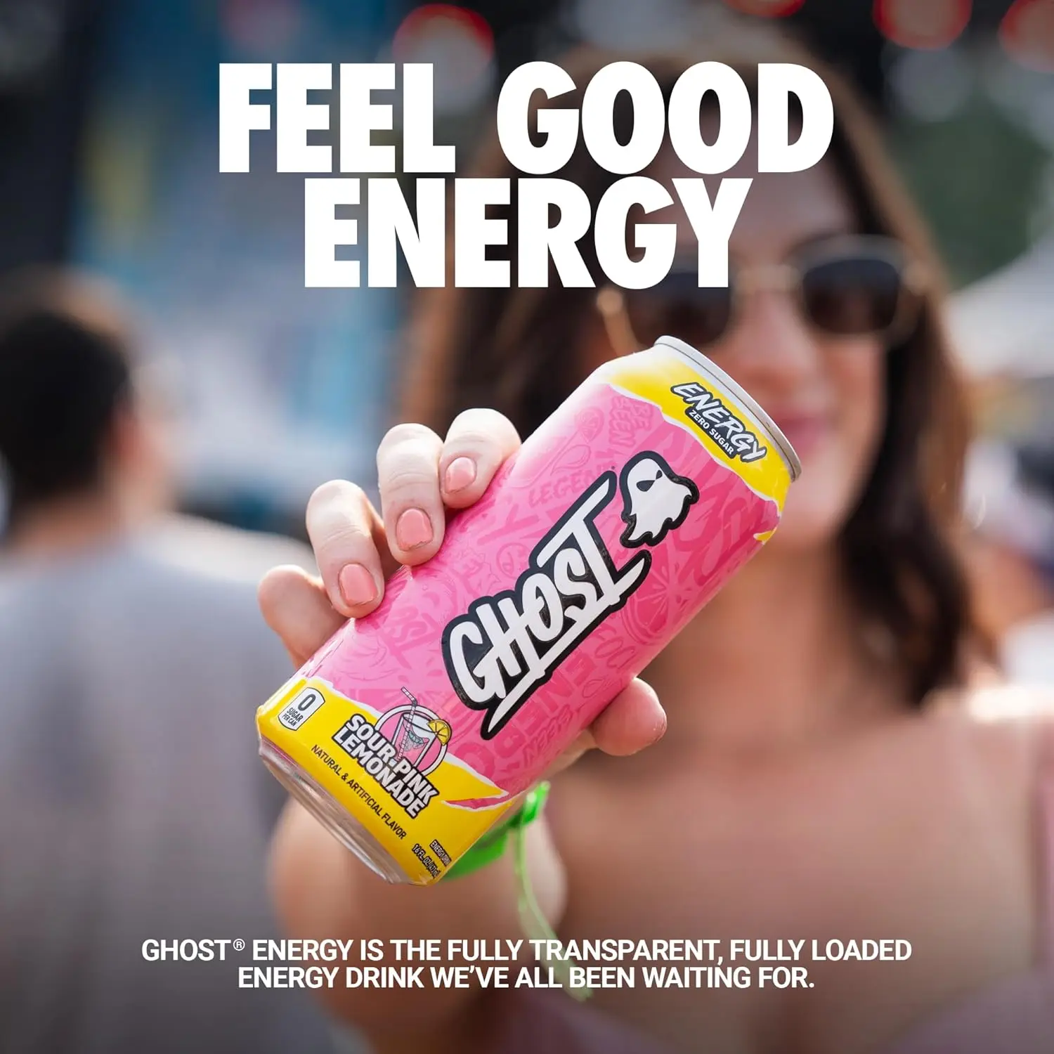 GHOST Energy Drink 16oz 200mg Natural Caffeine L-Carnitine Taurine Zero  Sugar Gluten-Free Vegan 6 Cans for Adults Choose Flavour