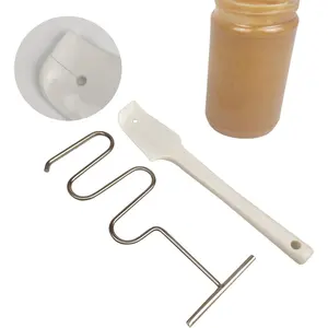 Natrual Peatnut butter stirrer kit,includes  scraper, nut butter mixer with handle, stirrer tool for mixing various butter,almond, peanut & jam