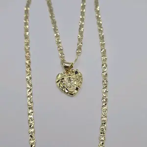 NUGGET MEDIUM Heart fashion necklace     size * Nugget * gold-plated 18"inches 24"inches available