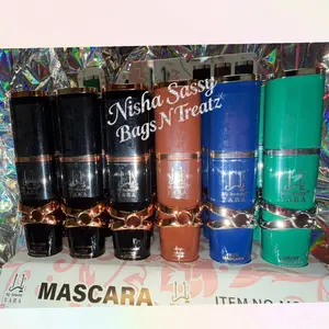 Colored Mascara, Daily Non-Toxic Makeup Cosmetic with Eyelash Volume & Long-Lasting Color Moisturizing Lipstick