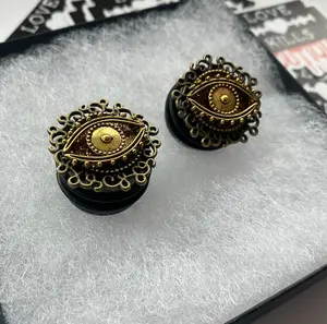 Evil Eye Plugs Gauges Jewlery for stretched lobes