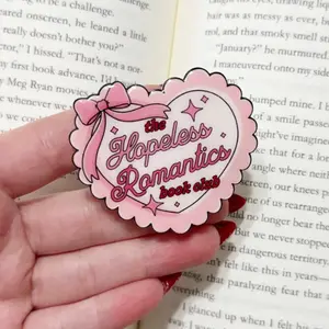 Hopeless Romantics Book Club Kindle Grip, Bookish Phone Grip, Kindle Holder