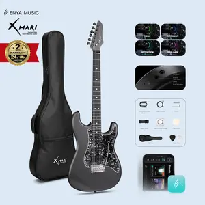 【Zero-Gear Rocker】Xmari Smart Electric Guitar with DSP Effects, 4 Presets, USB C OTG Recording, Headphone Output, Alnico Pickups w/Coil Split, Carbon Fiber Body Gig Bag Strap Cable & Picks【no built in amp】24-Hour Shipping 2-Year Warranty DealsForYouDays