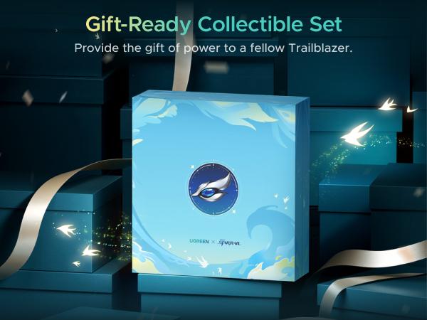 UGREEN x Honkai: Star Rail Collectible Gift Box - 65W USB-C Charger, 10000mAh Magnetic Power Bank, 3.3ft Retractable USB-C Cable, FineTrack Mini2 Tracker,Summer Sale tiktokshopbacktoschool