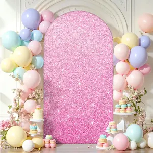 Elastic Wedding Arch Backdrop Cover, Multiple Colors Available, Ideal for Weddings Birthdays Parties Ceremonies, Fabric Background Only