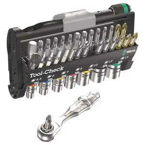 Tool-Check 1 BITS Assortment with Ratchet + SOCKETS