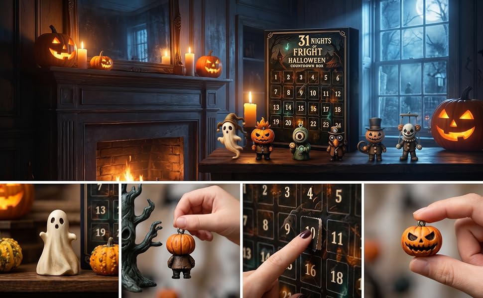 2026 Halloween 31 Night Terrifying Night Blind Box Gift, Resin Craft Ornament, Collectible Item, Collectible Horror Decor, Perfect for Halloween Enthusiasts 2026 Halloween 31 Night Terrifying Night Blind Box Gift, Resin Craft Ornament, Collectible Item, Collectible Horror Decor, Perfect for Halloween Enthusiasts
