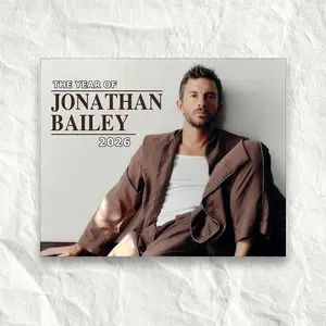 Jonathan Bailey Calendar 2026, Jonathan Bailey Fan Merch, Celebrity Wall & Office Decor, New Year Actor Gift, Unique Holiday Fan Gift