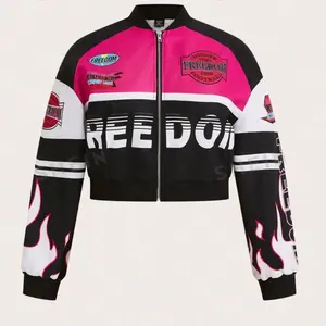 Plus Size Women's Baseball Jacket