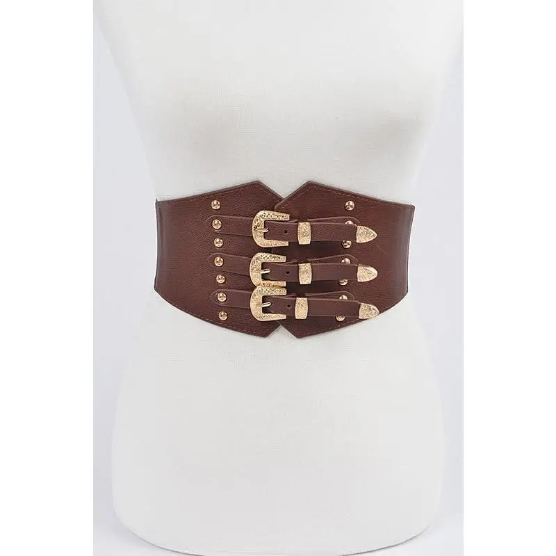 Three Buckle Waist Belt