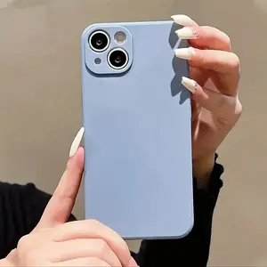 Solid color iPhone protective case, suitable for Apple 16E/15ProMax/14Plus/13/12/11, XSMax X/Pro Max - collision resistant protective case, ideal choice for gift giving!